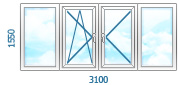 типовой балкон 1550-3100-2